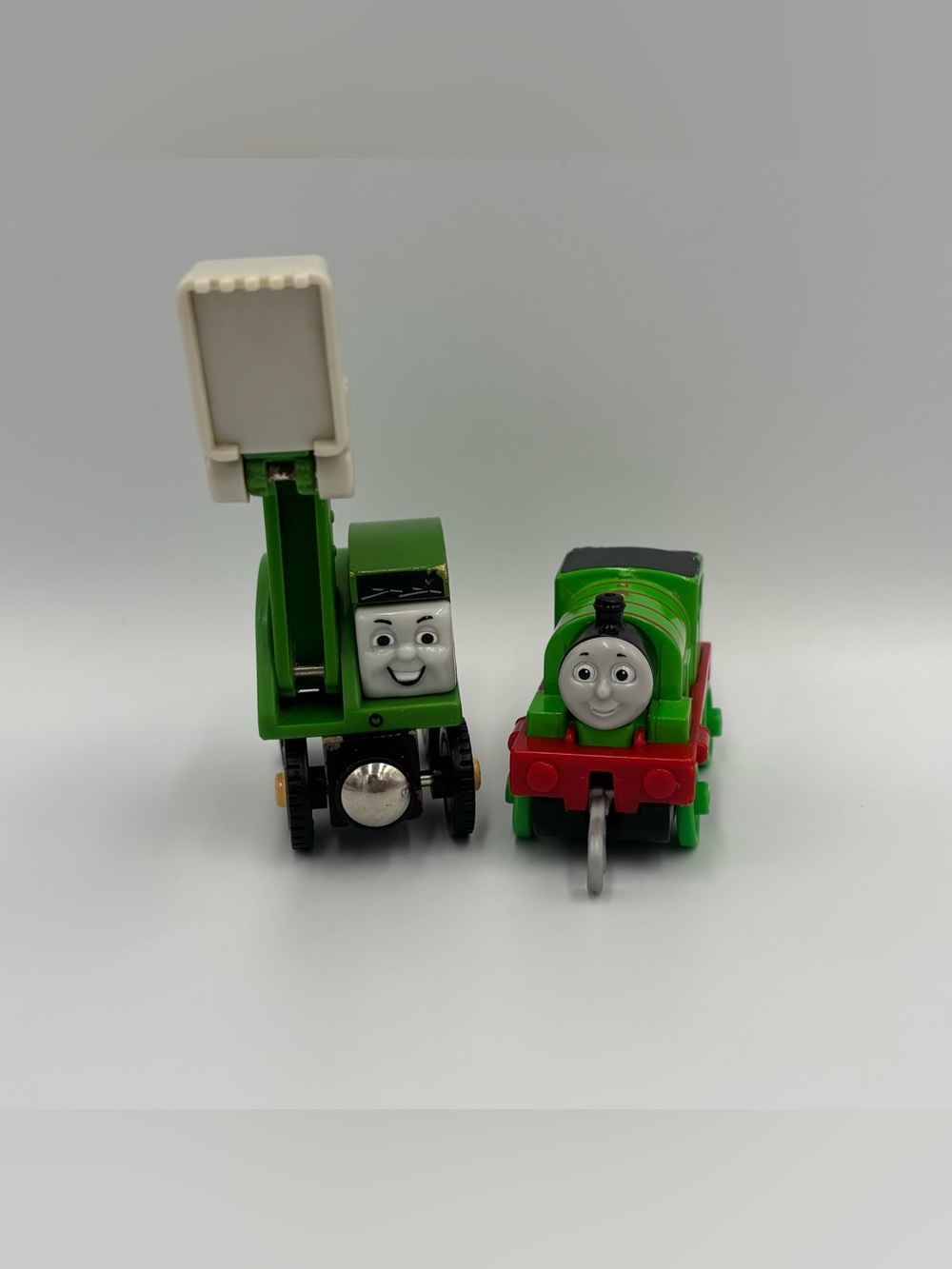 RARE Vintage Y2K Thomas the Train & Friends Alfie Excavator + Percy Cars Toy Lot